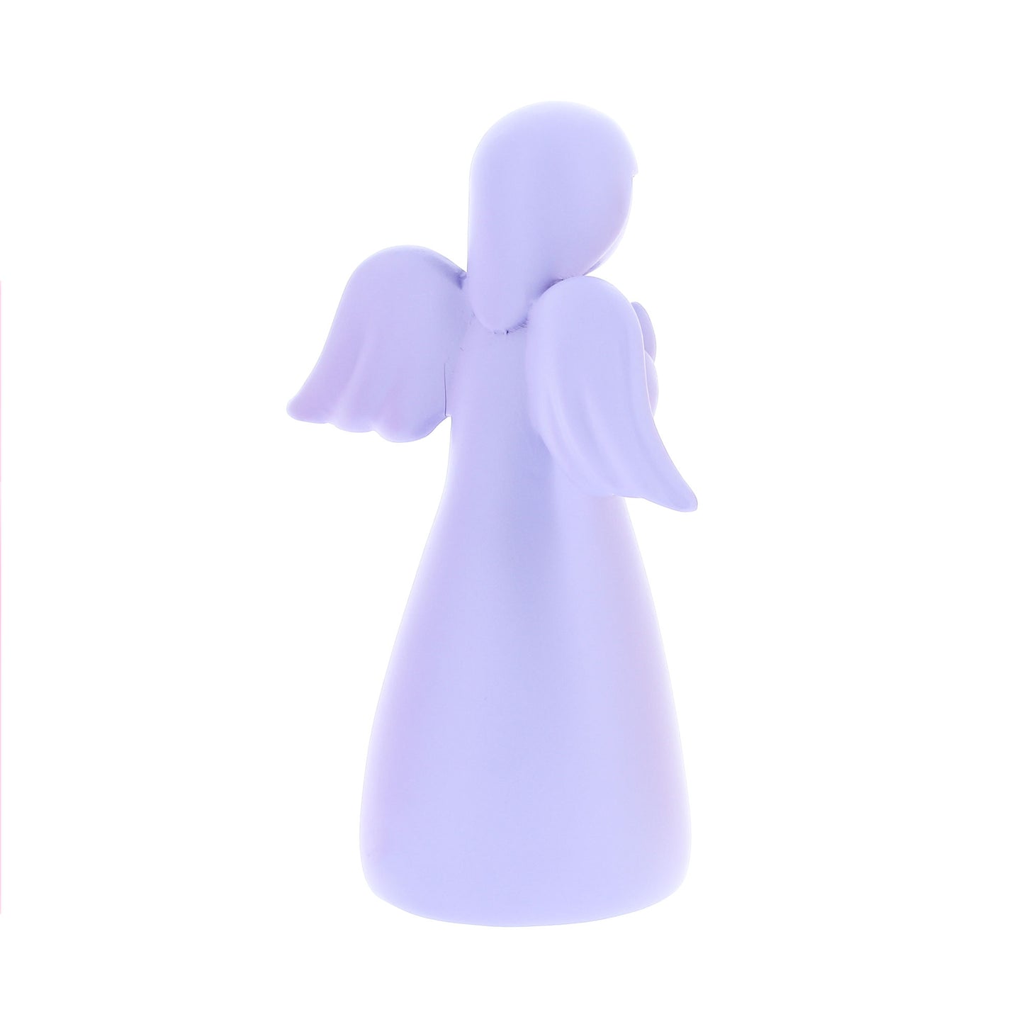 Statua Angelo in resina con colorazione pastello. Altezza 13 cm