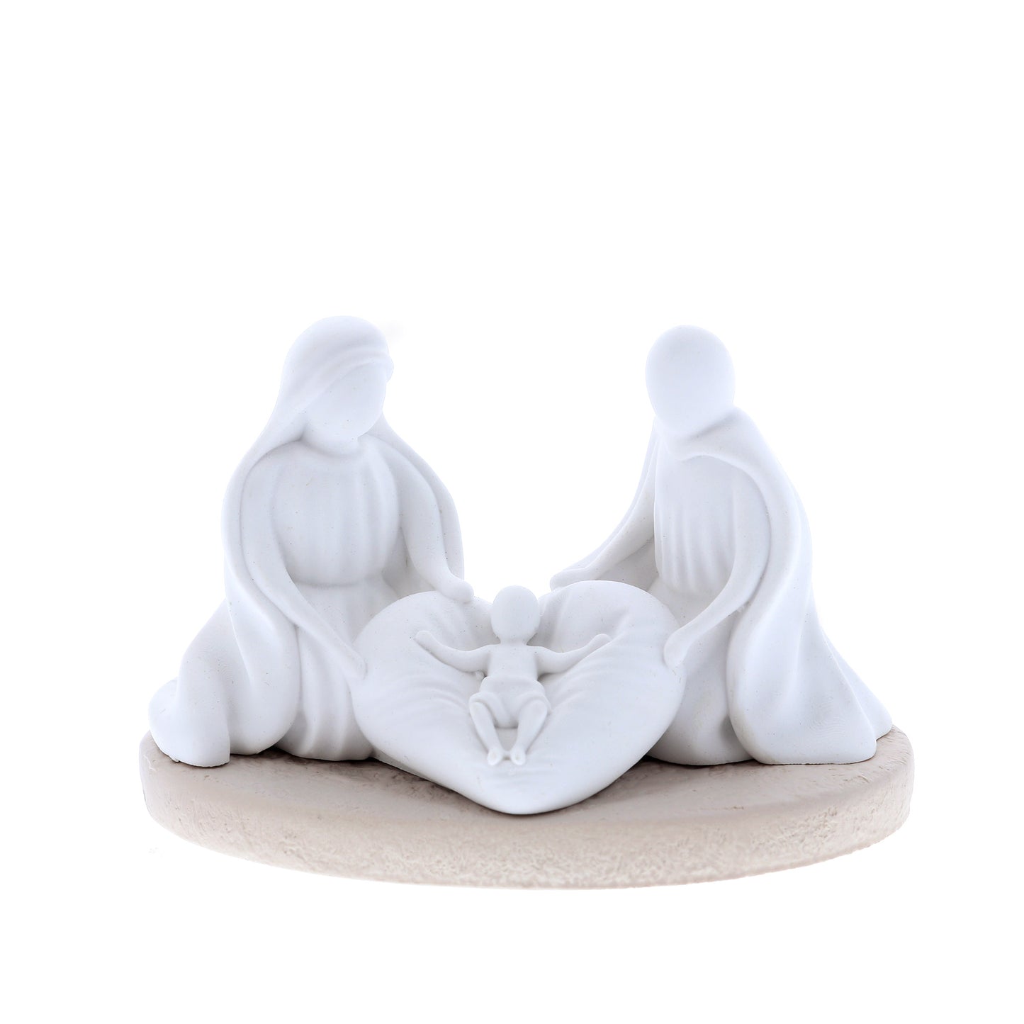 Sacra Famiglia in resina. Altezza 5,5 cm