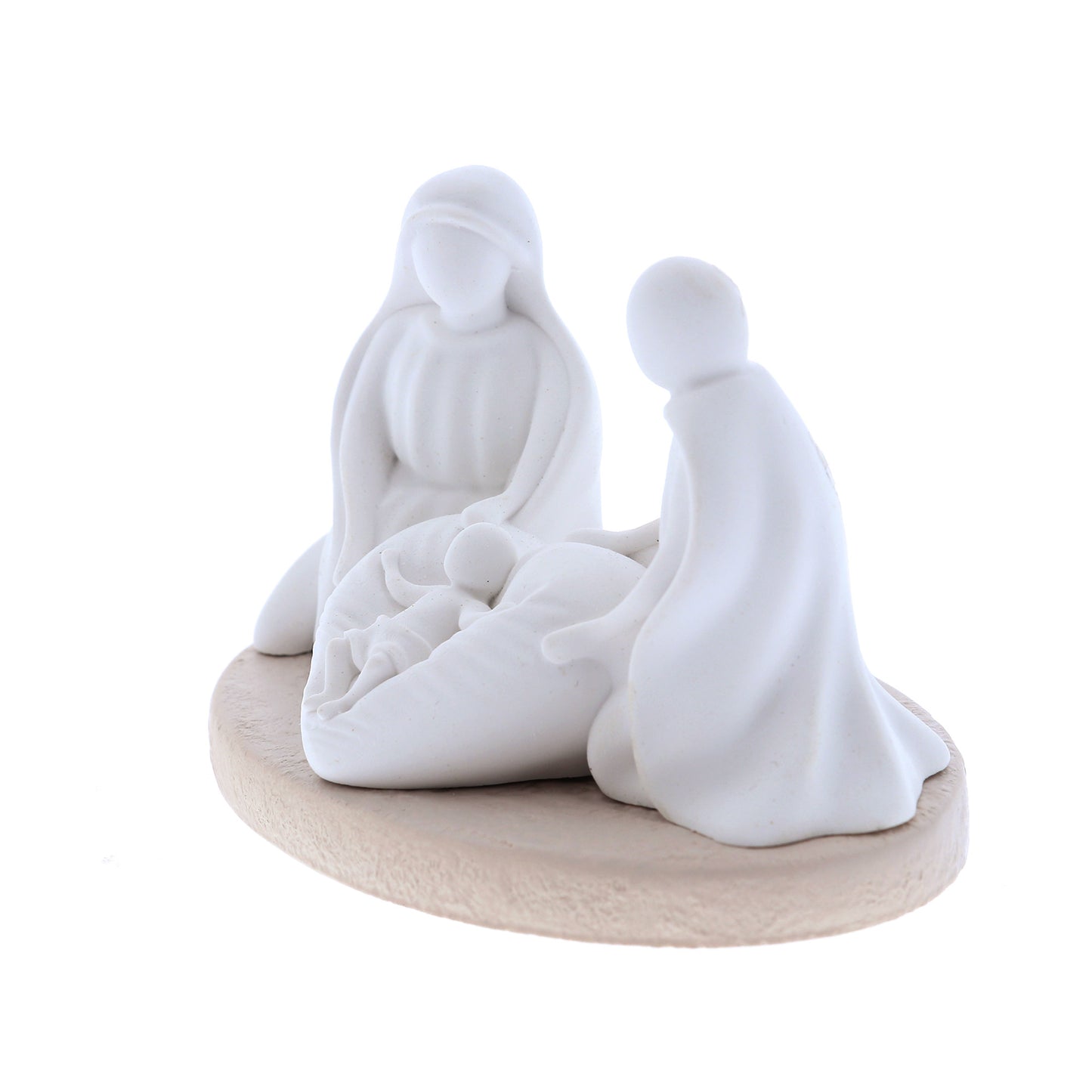 Sacra Famiglia in resina. Altezza 5,5 cm