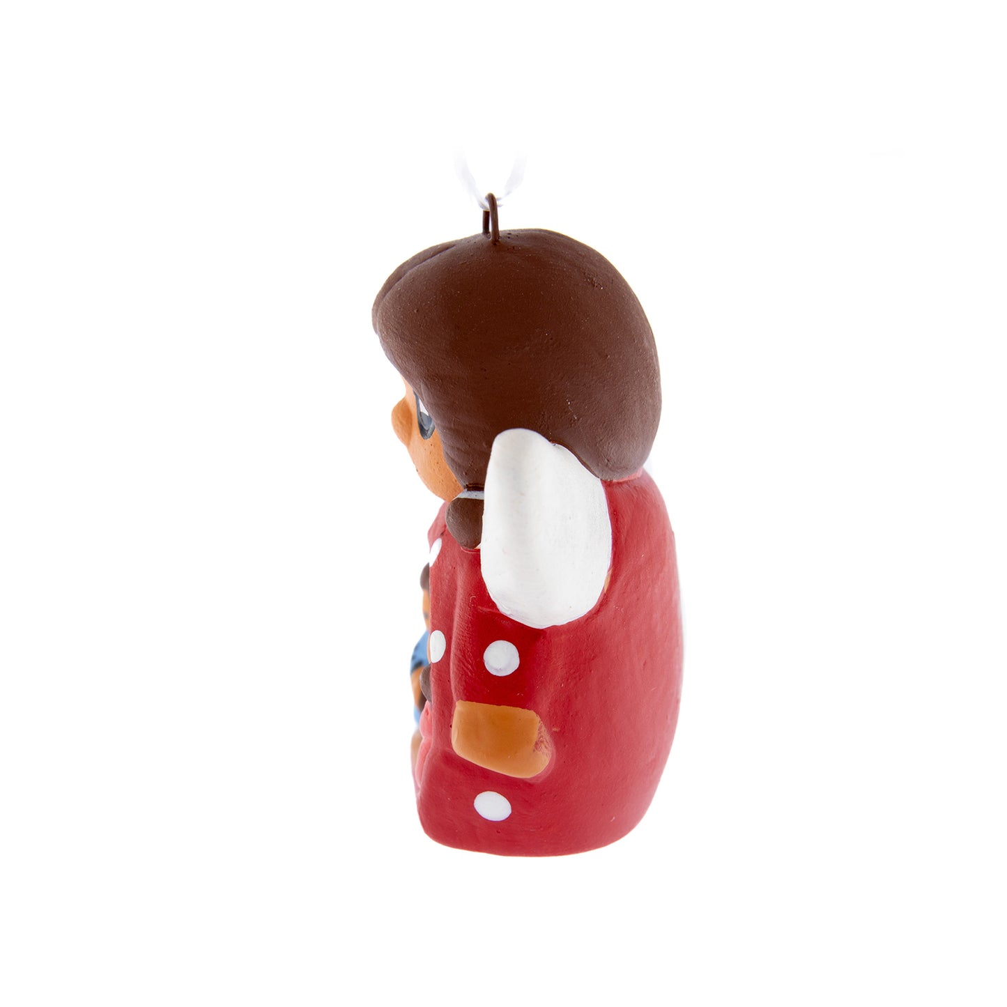 Presepe piccolo con angeletto in colori assortiti. Dimensioni 4,2x4,2 cm