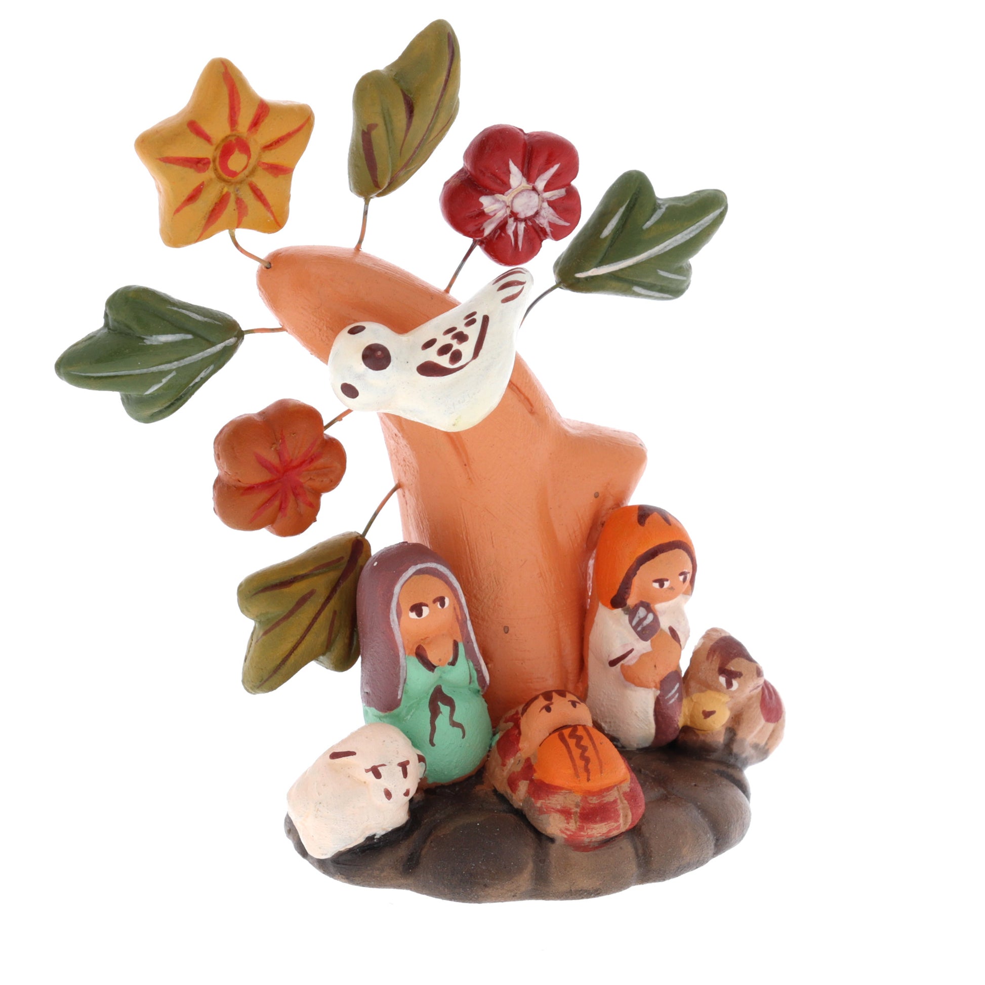 Presepe albero della vita. Altezza 8 cm