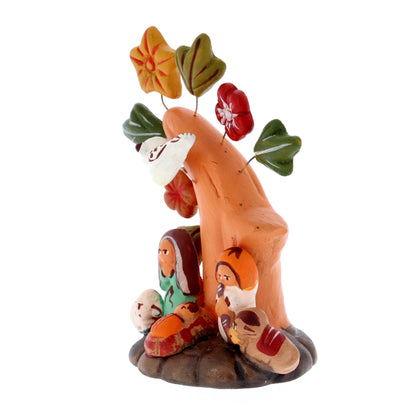 Presepe albero della vita. Altezza 8 cm