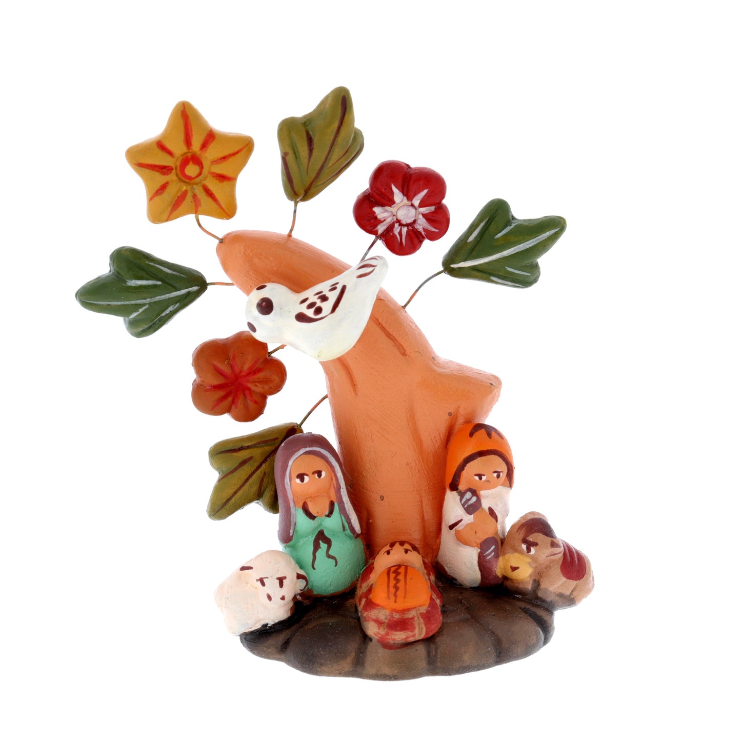 Presepe albero della vita. Altezza 8 cm