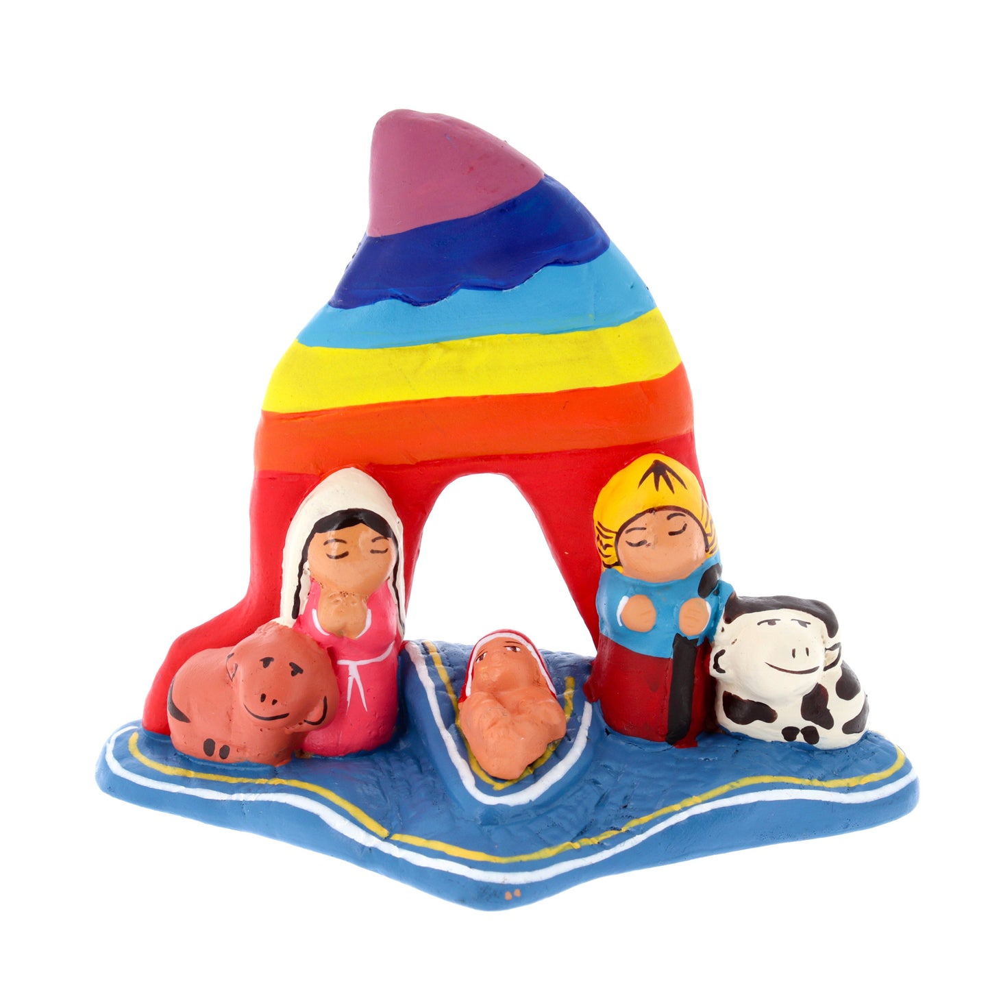 Presepe della Pace. Dimensioni 8,4x10,2 cm