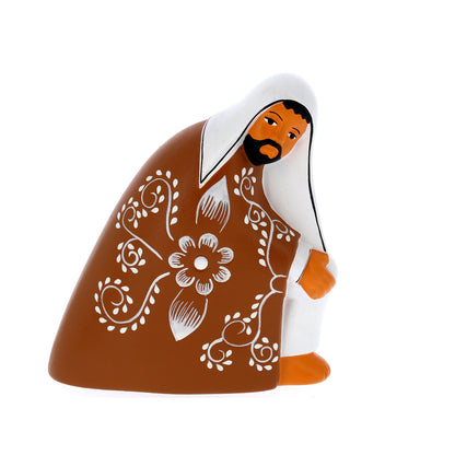 Presepe composto da 5 pezzi. Altezza 11 cm
