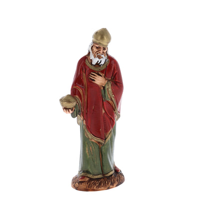 Confezione 3 Re Magi in plastica. Altezza 10 cm