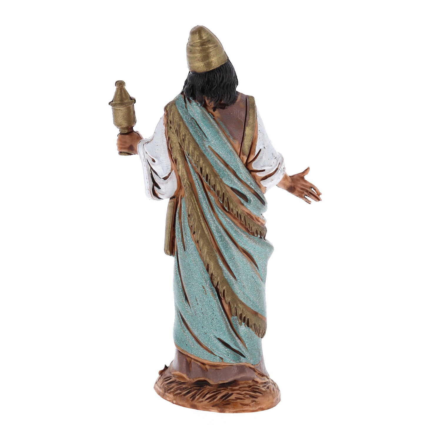 Confezione 3 Re Magi in plastica. Altezza 10 cm