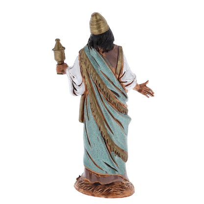 Confezione 3 Re Magi in plastica. Altezza 10 cm