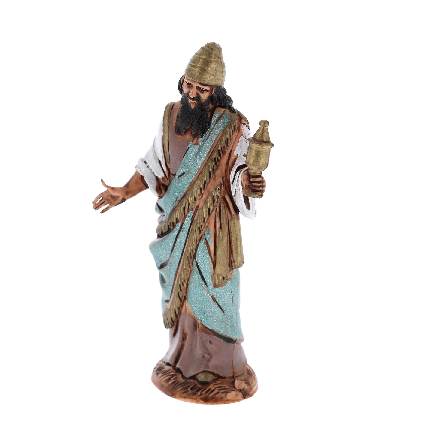 Confezione 3 Re Magi in plastica. Altezza 10 cm