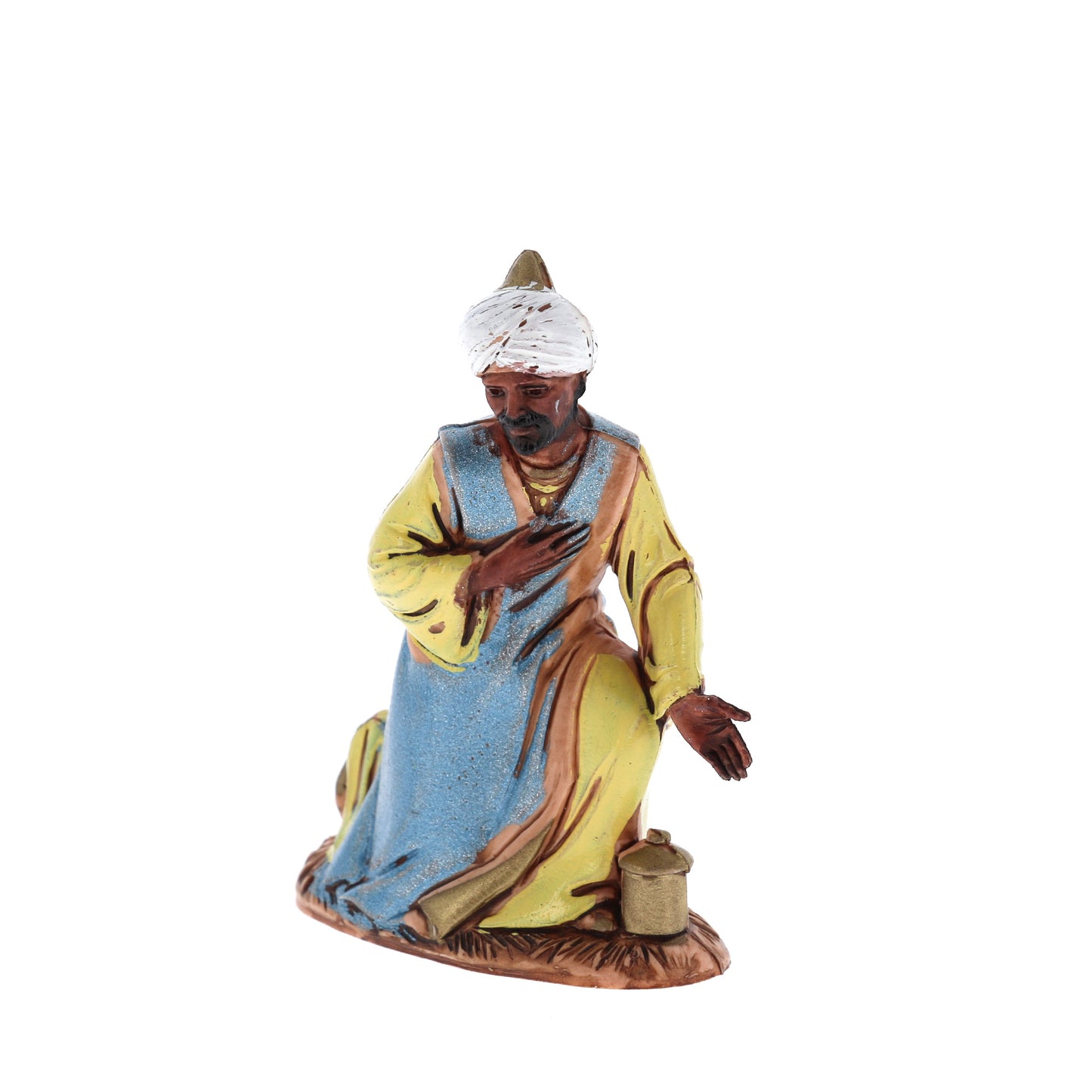 Confezione 3 Re Magi in plastica. Altezza 10 cm