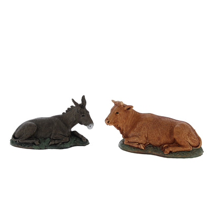 Confezione set presepe Natività composto da 6 pezzi, in plastica. Altezza 10 cm