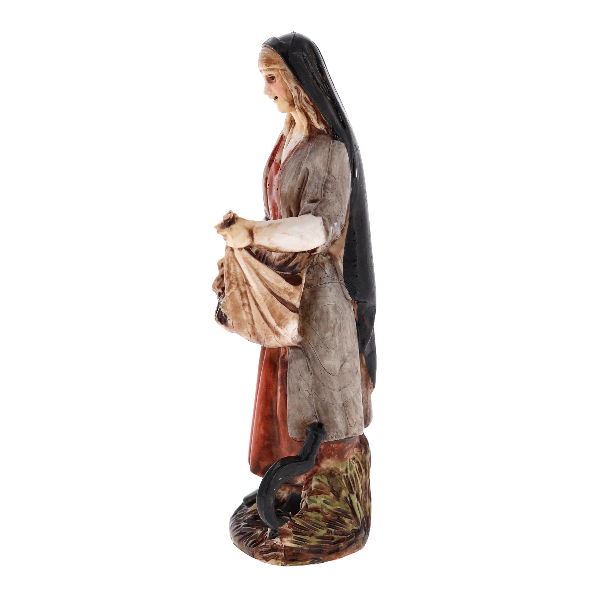 Confezione Contadine composta da 3 pezzi, in plastica. Altezza 10 cm