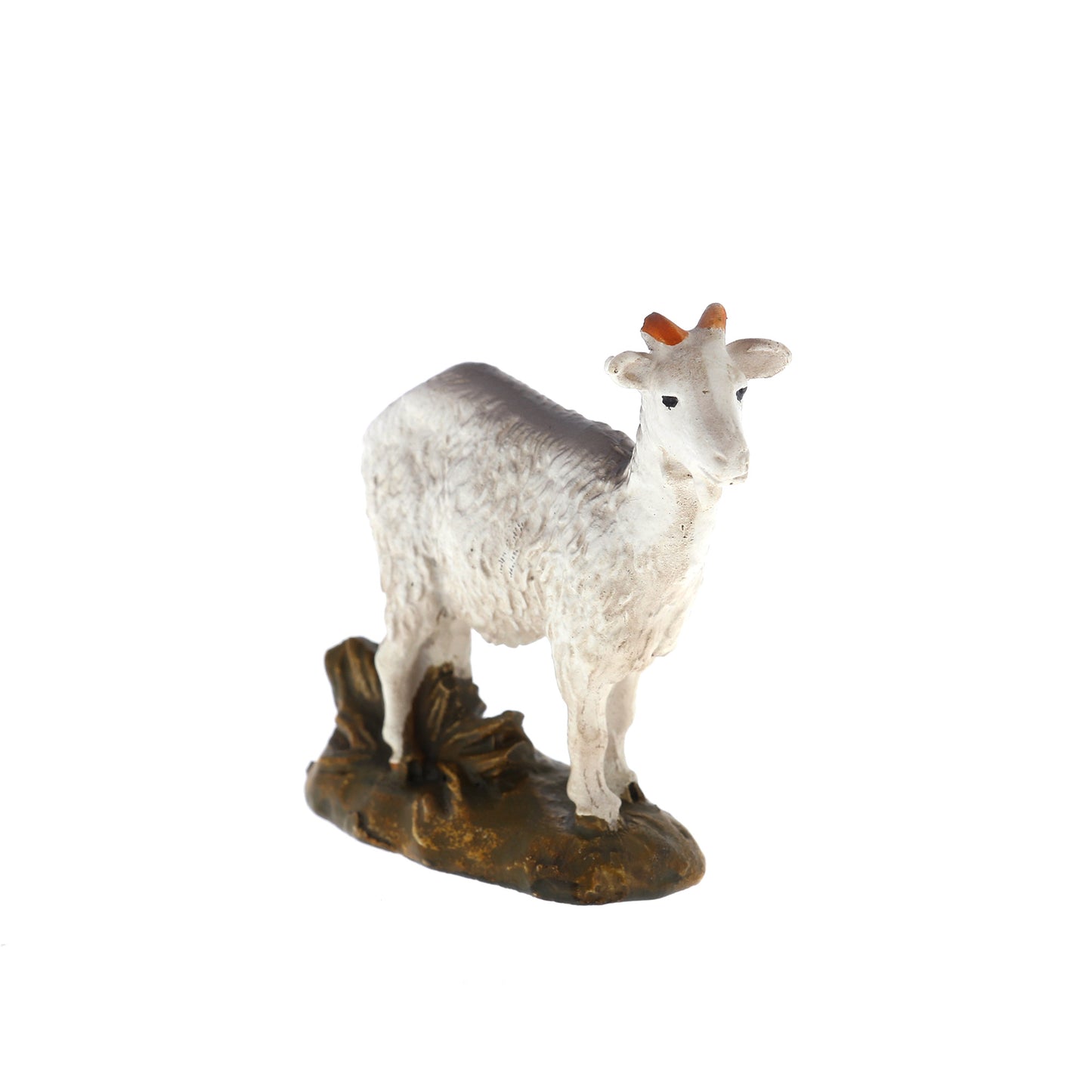 Capra in resina per presepe. Altezza 6 cm