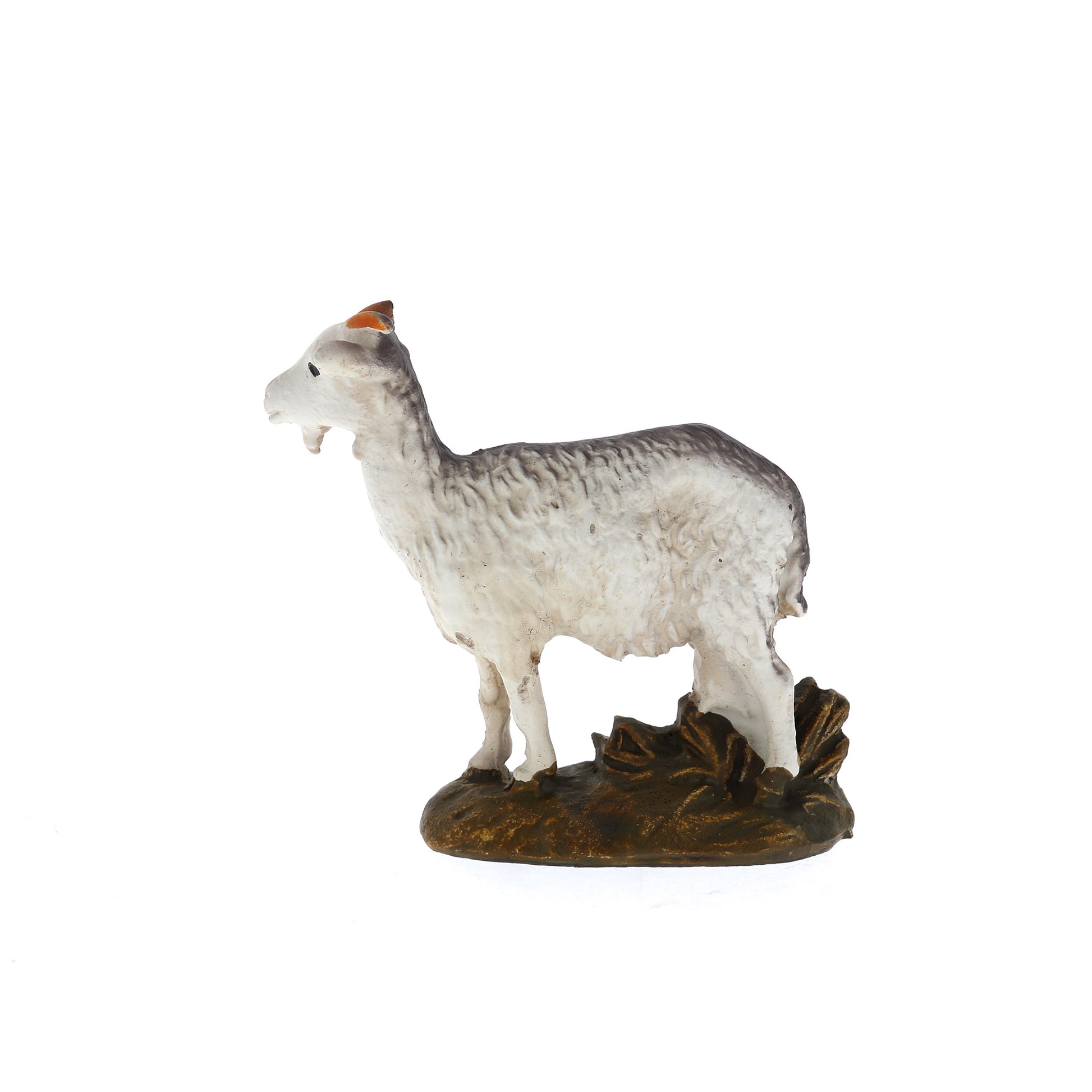 Capra in resina per presepe. Altezza 6 cm
