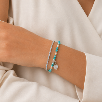 Bracciale Devozionale Doppio Filo Tiffany con Miracolosa
