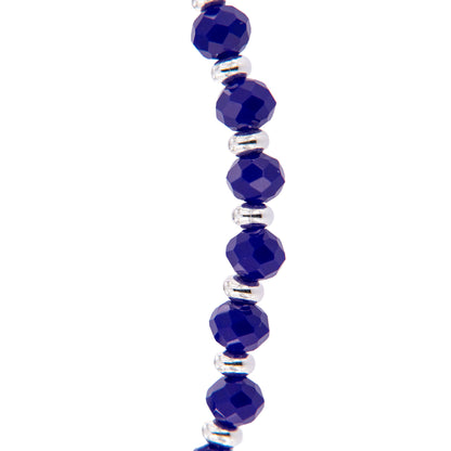 Bracciale Devozionale Mariano Blu e Argento