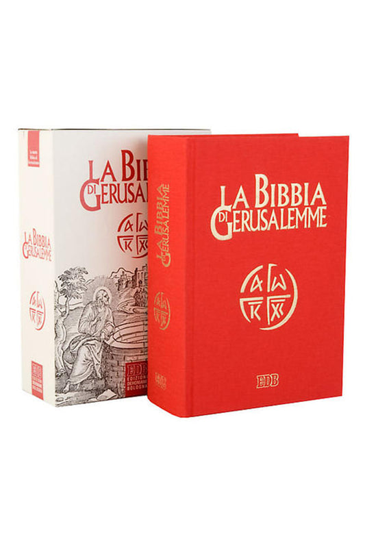 La Bibbia di Gerusalemme. Edizione in tela rossa pregiata e cofanetto