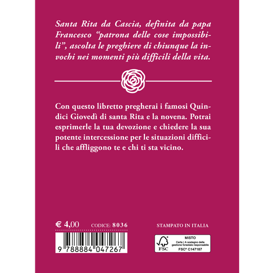 Santa Rita. I quindici giovedì e novena