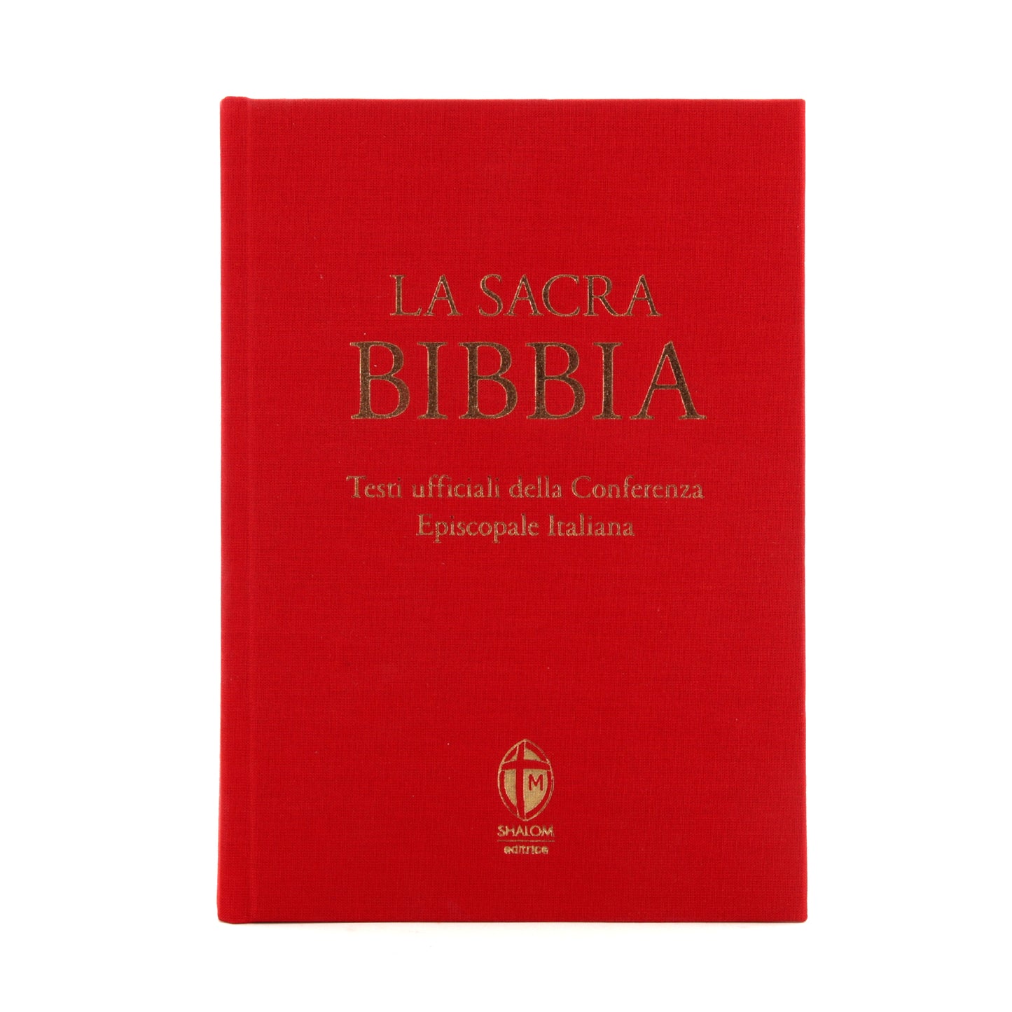 La Sacra Bibbia. Edizione grande a caratteri grandi. Tela rossa