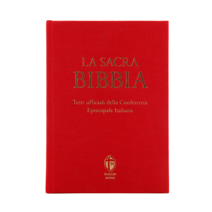 La Sacra Bibbia. Edizione grande a caratteri grandi. Tela rossa