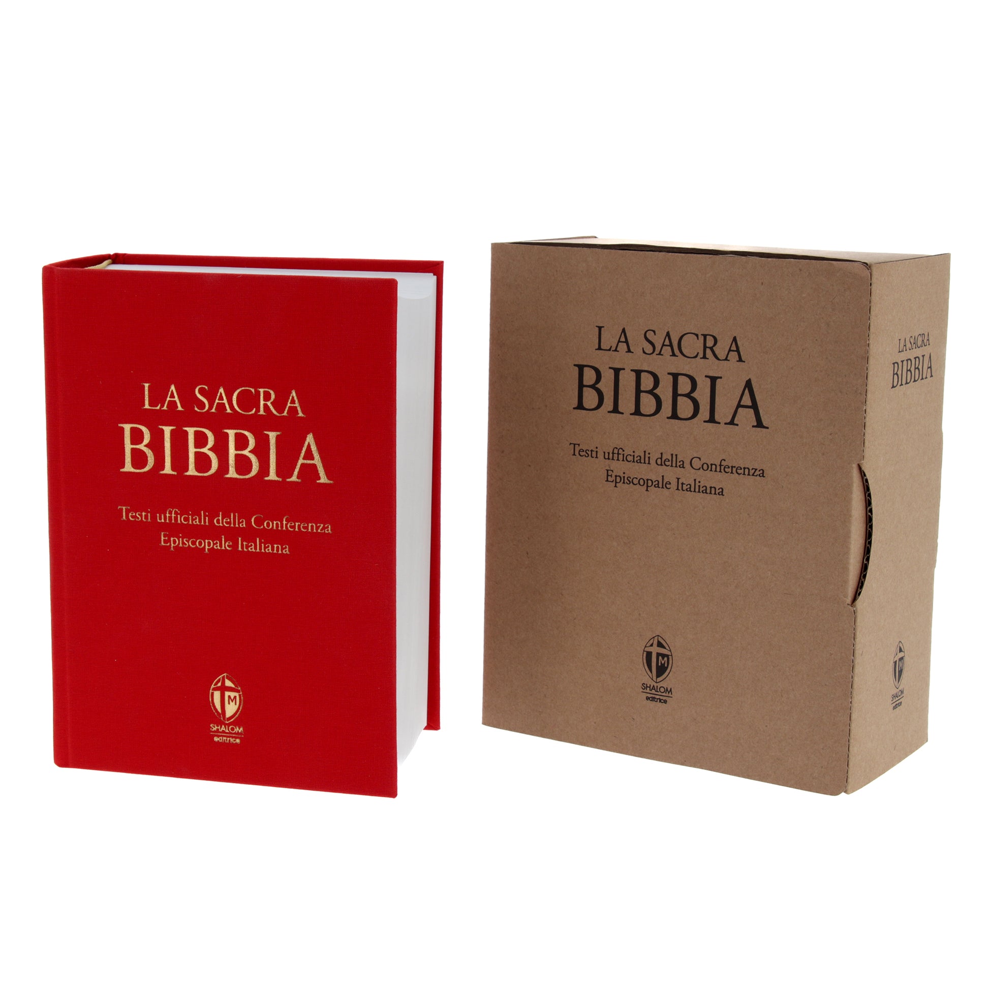 La Sacra Bibbia. Edizione grande a caratteri grandi. Tela rossa