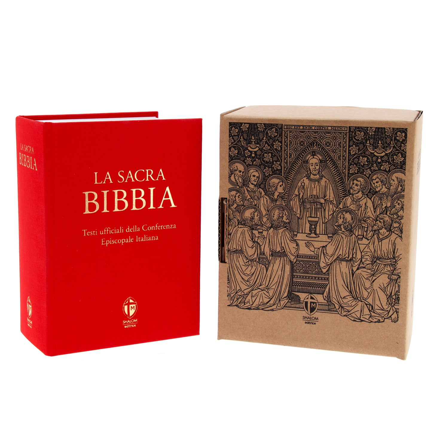 La Sacra Bibbia. Edizione grande a caratteri grandi. Tela rossa