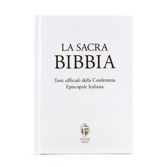 La Sacra Bibbia. Edizione grande a caratteri grandi. Ecopelle bianca