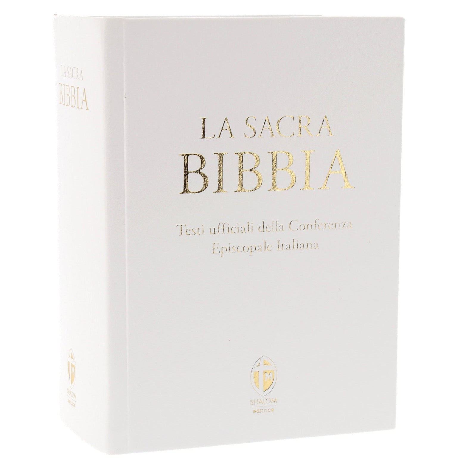 La Sacra Bibbia. Edizione grande a caratteri grandi. Ecopelle bianca