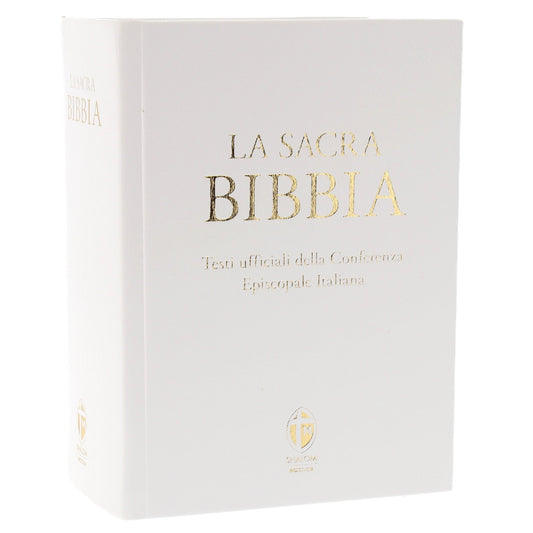 La Sacra Bibbia. Edizione grande a caratteri grandi. Ecopelle bianca
