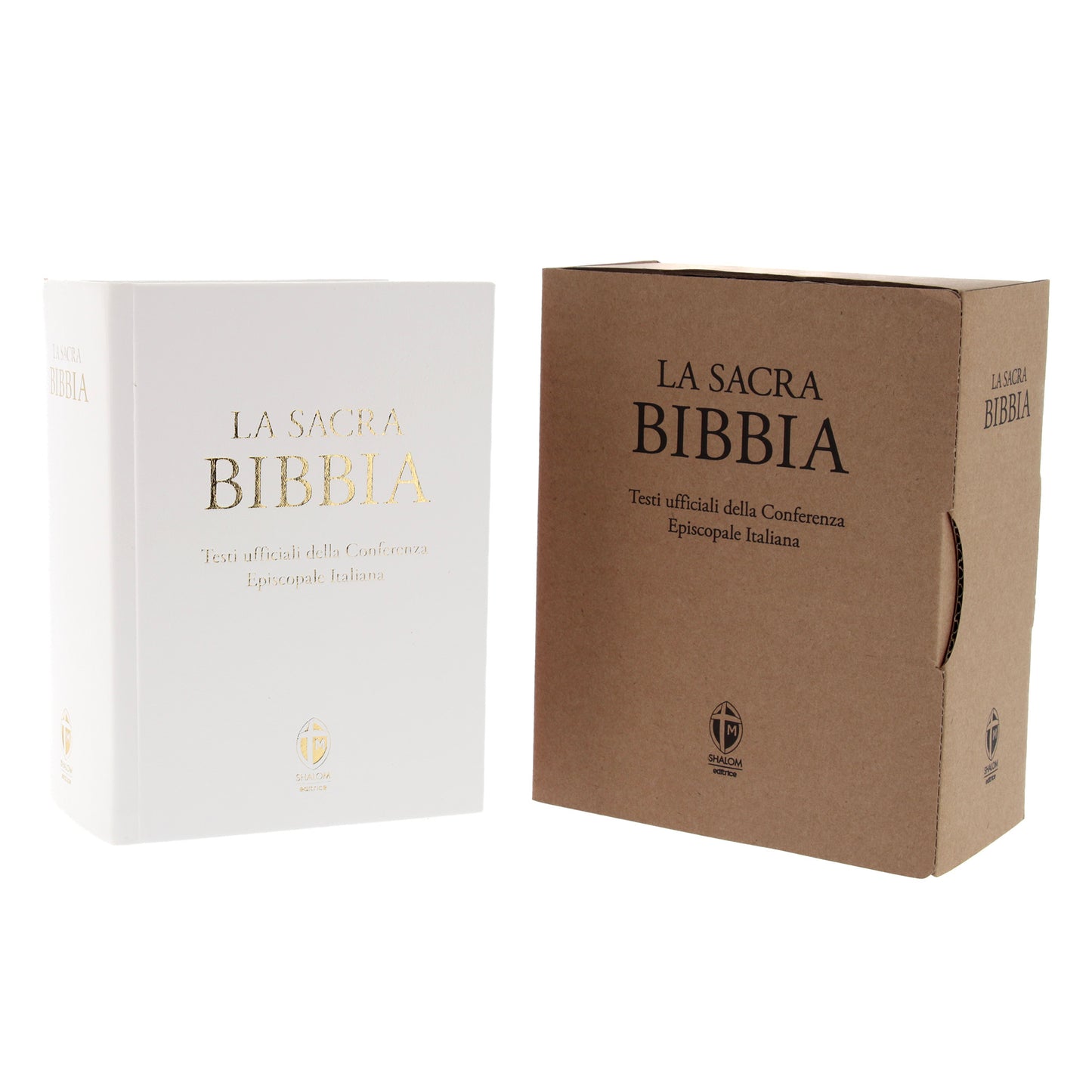 La Sacra Bibbia. Edizione grande a caratteri grandi. Ecopelle bianca