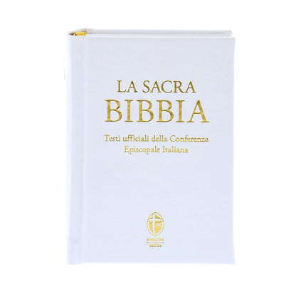 La Sacra Bibbia. Edizione tascabile. Ecopelle bianca