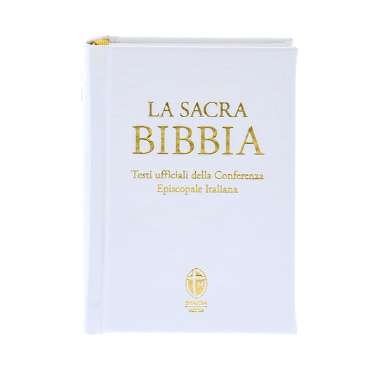 La Sacra Bibbia. Edizione tascabile. Ecopelle bianca