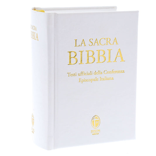 La Sacra Bibbia. Edizione tascabile. Ecopelle bianca