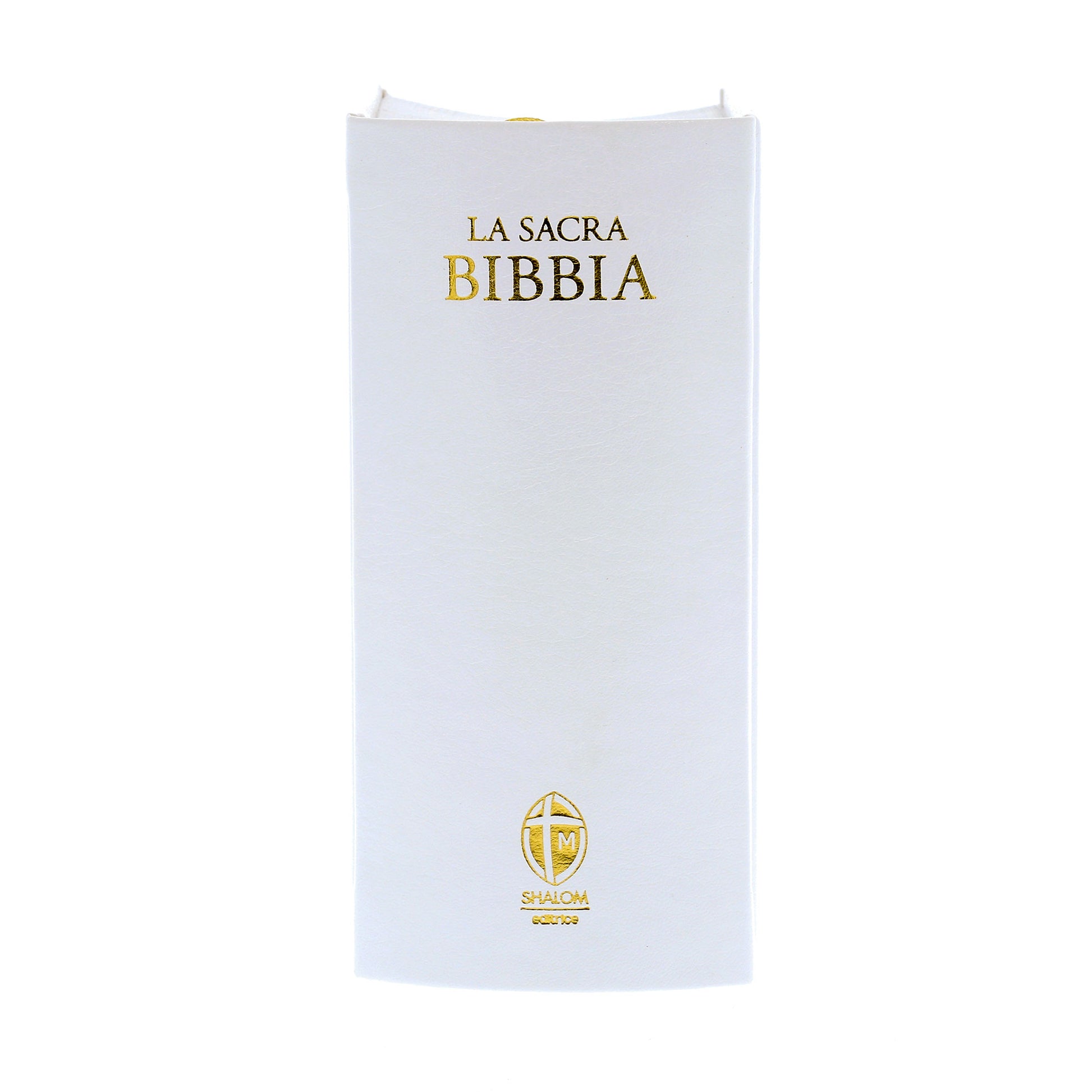 La Sacra Bibbia. Edizione tascabile. Ecopelle bianca