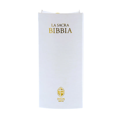 La Sacra Bibbia. Edizione tascabile. Ecopelle bianca