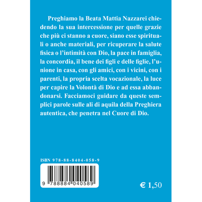 Beata Mattia Nazzarei di Matelica. Preghiere e cenni biografici