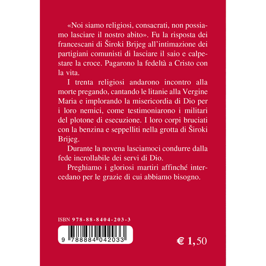 La novena ai martiri di Široki Brijeg