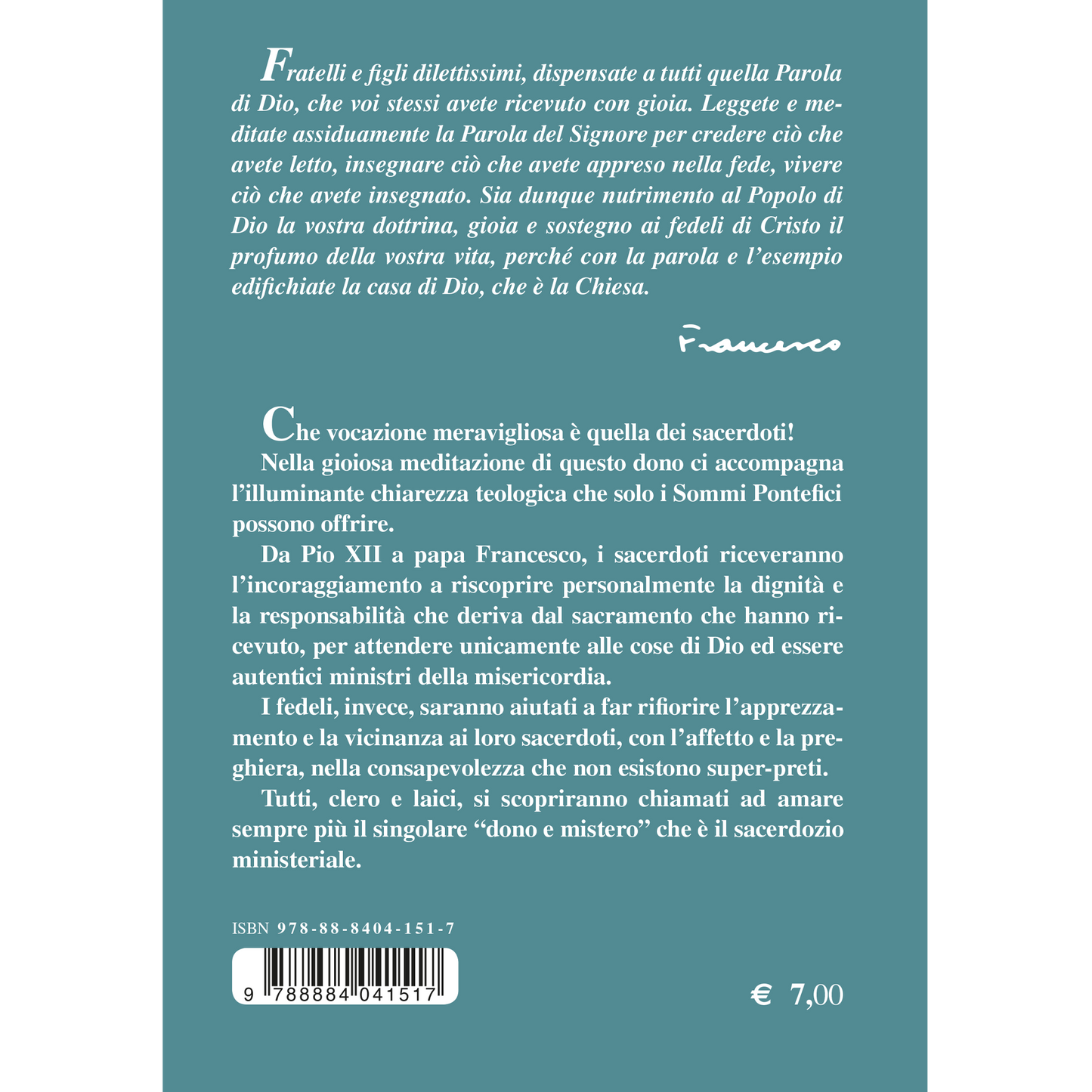 Miei cari Sacerdoti