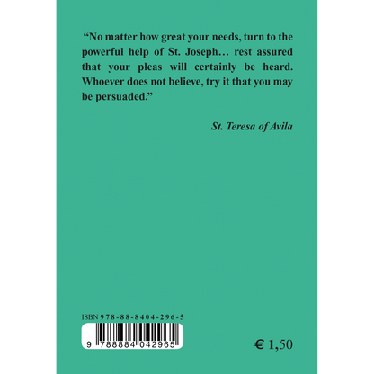 In Honor of St. Joseph. Novena, Holy Cloack, Joys and Sorrows