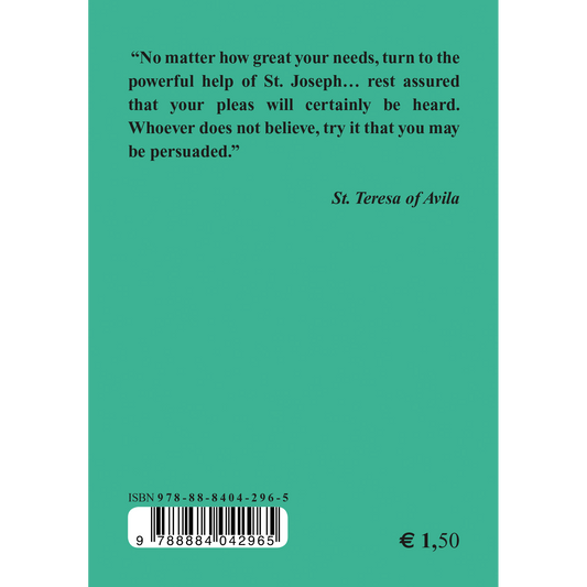 In Honor of St. Joseph. Novena, Holy Cloack, Joys and Sorrows