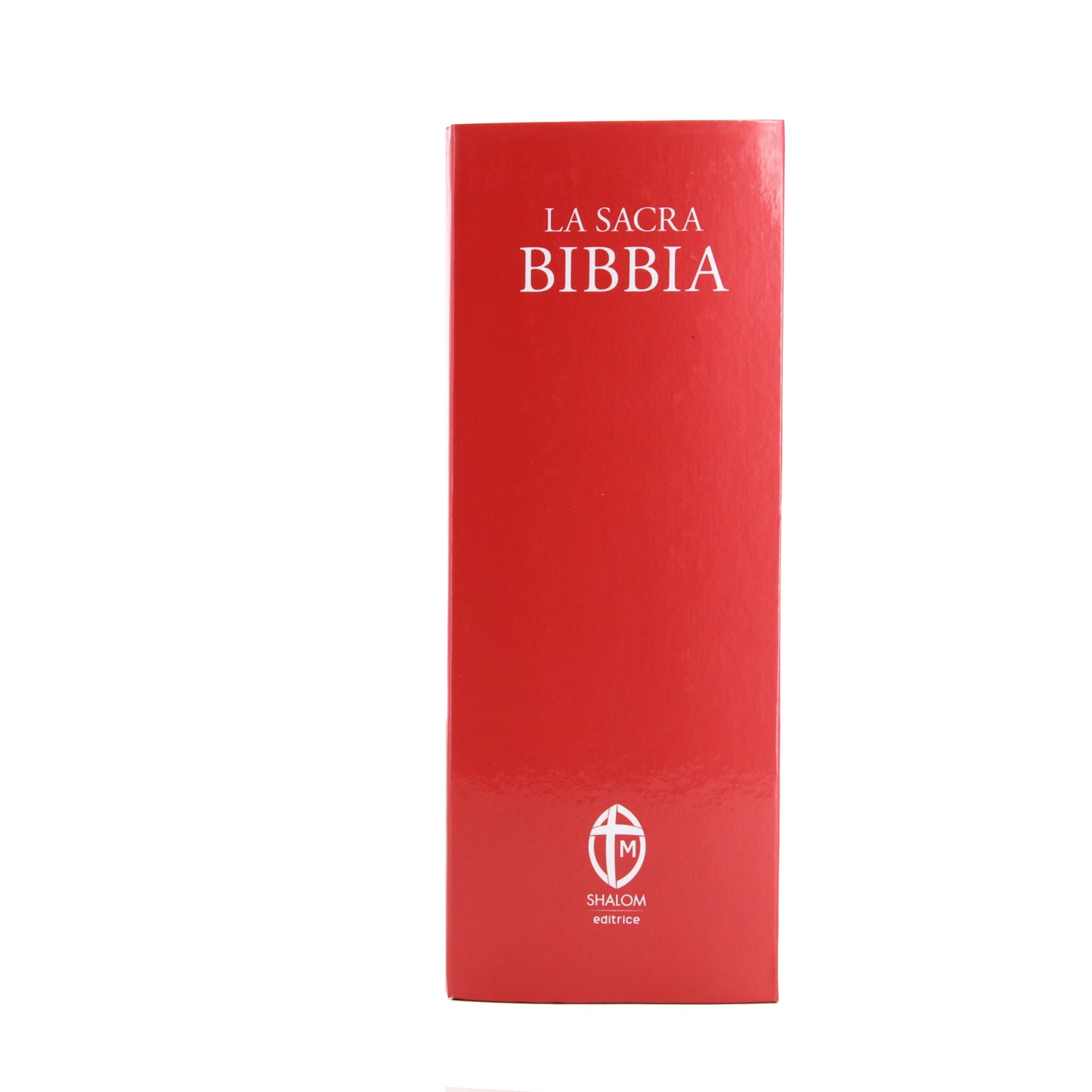 La Sacra Bibbia. Edizione grande a caratteri grandi. Copertina flessibile cartonata rosso corallo