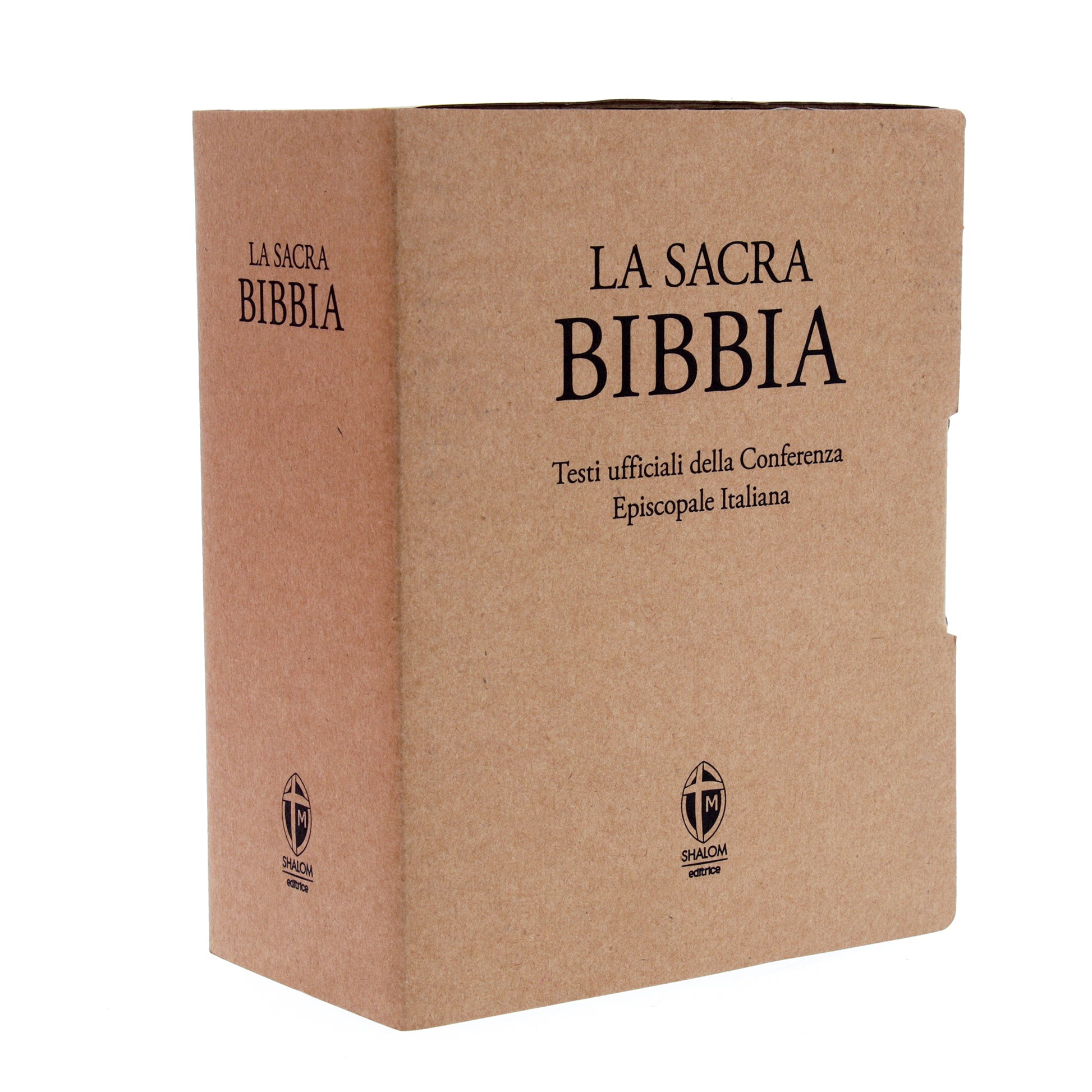 La Sacra Bibbia. Edizione grande a caratteri grandi. Copertina flessibile cartonata rosso corallo