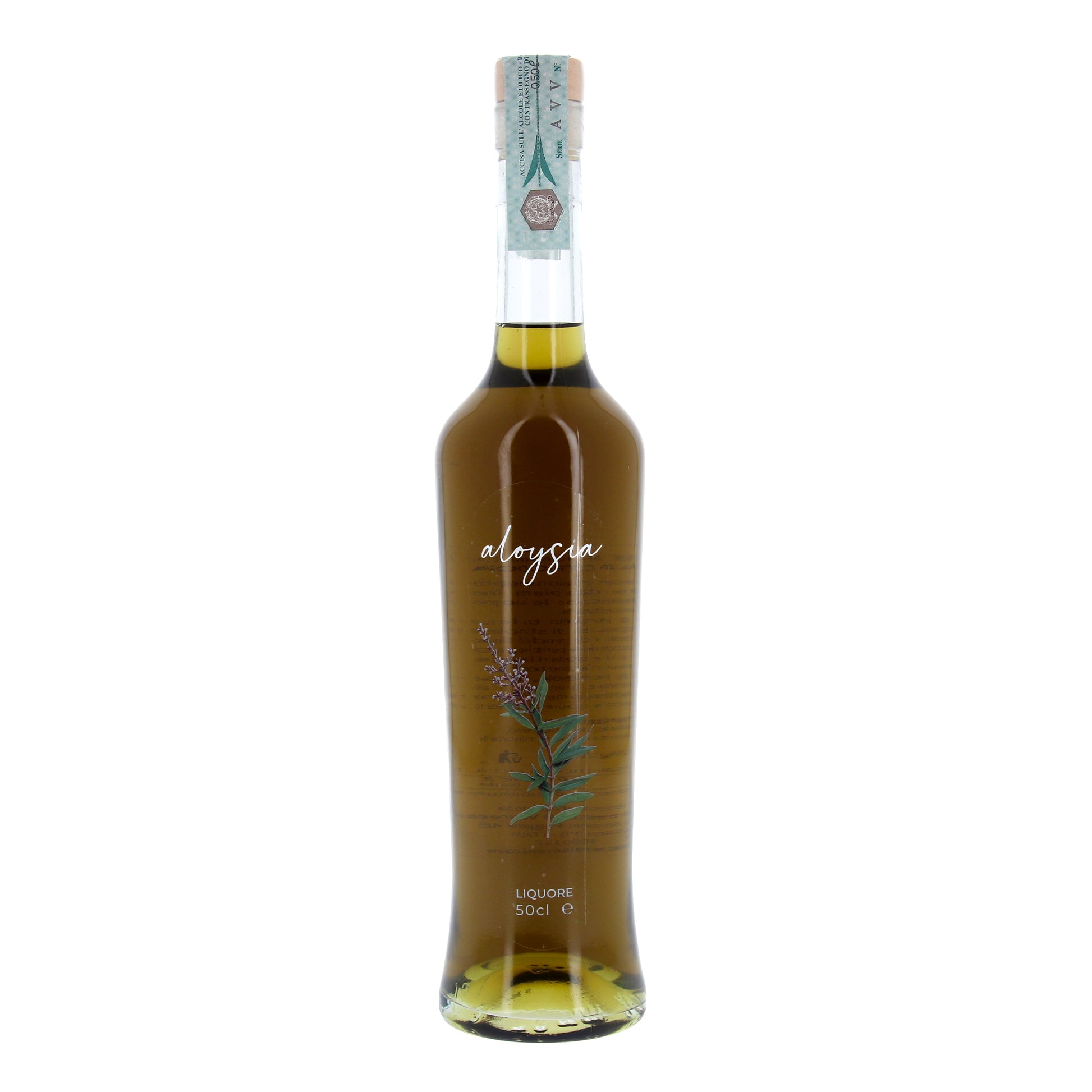 Liquore Aloysia in bottiglia da 500 ml. Prodotto dalle Monache Circestensi di Valserena