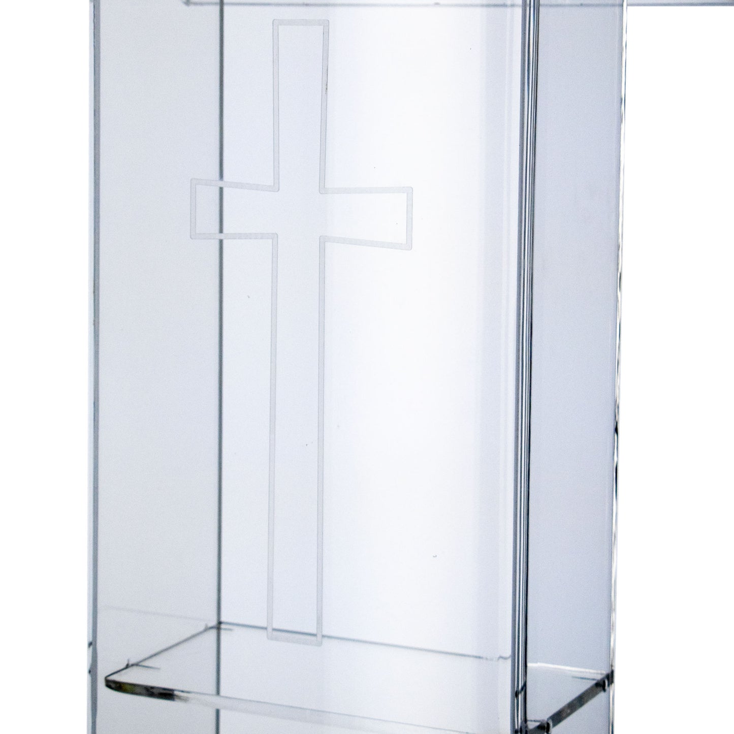 Leggio Trasparente in Plexiglass con Ripiano