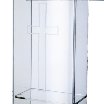 Leggio Trasparente in Plexiglass con Ripiano