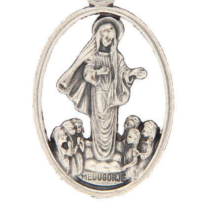 Bracciale Decina, grani imitazione madreperla 1 cm