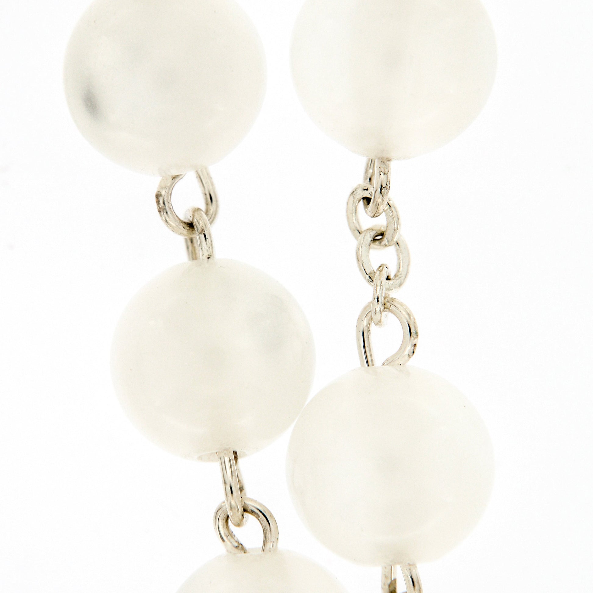 Bracciale Decina, grani imitazione madreperla 1 cm