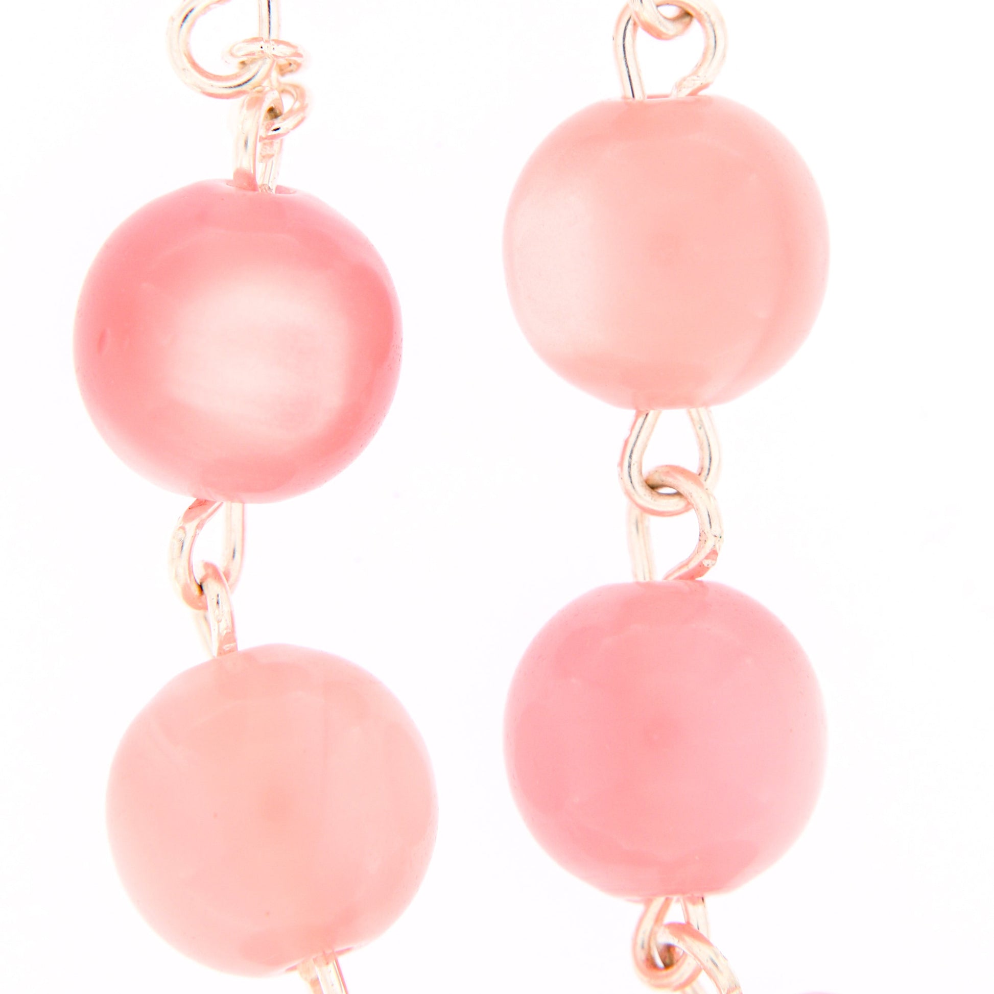 Bracciale Decina, grani imitazione madreperla 1 cm