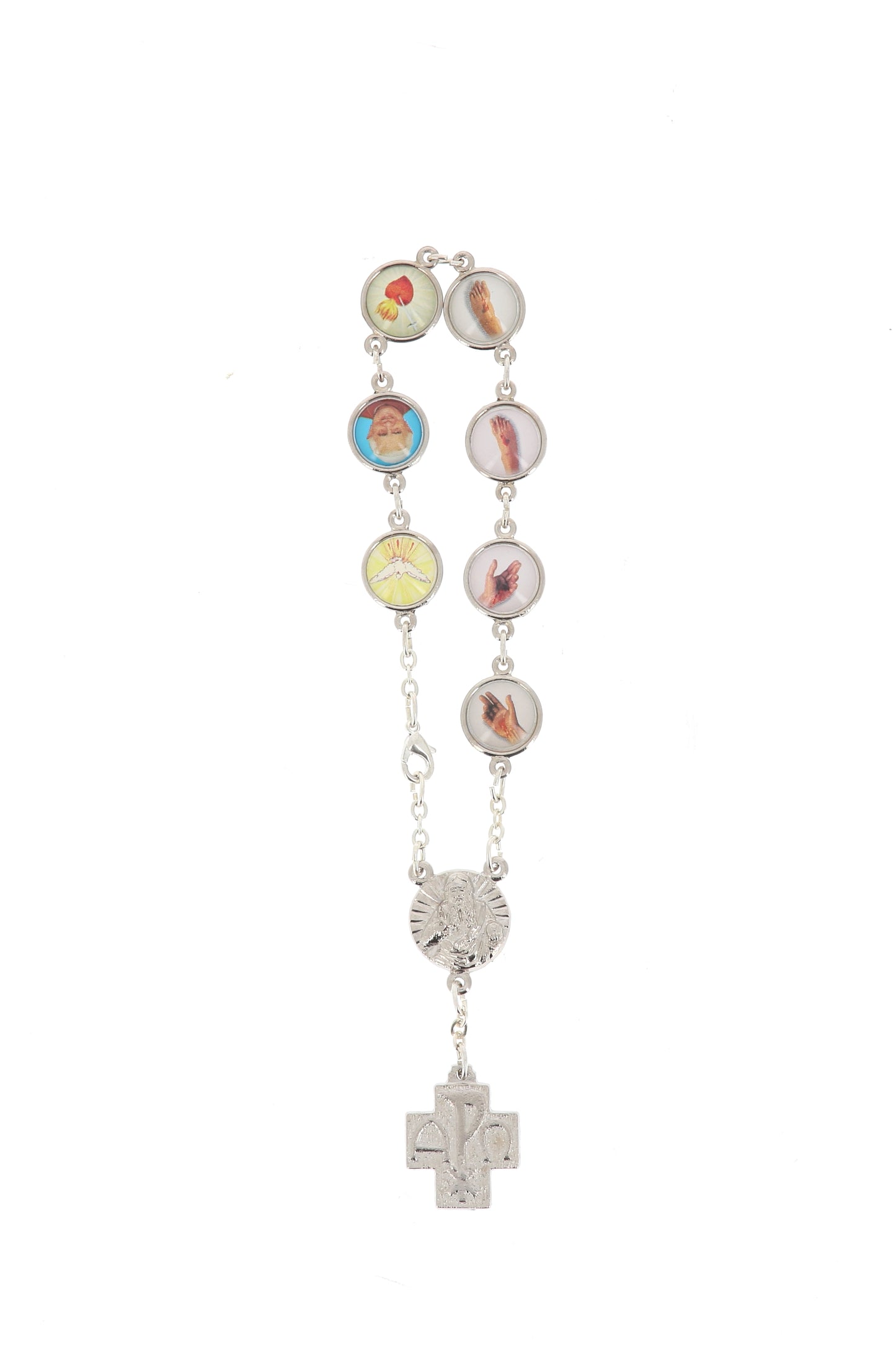 Bracciale delle cinque piaghe di Gesù con moschettone