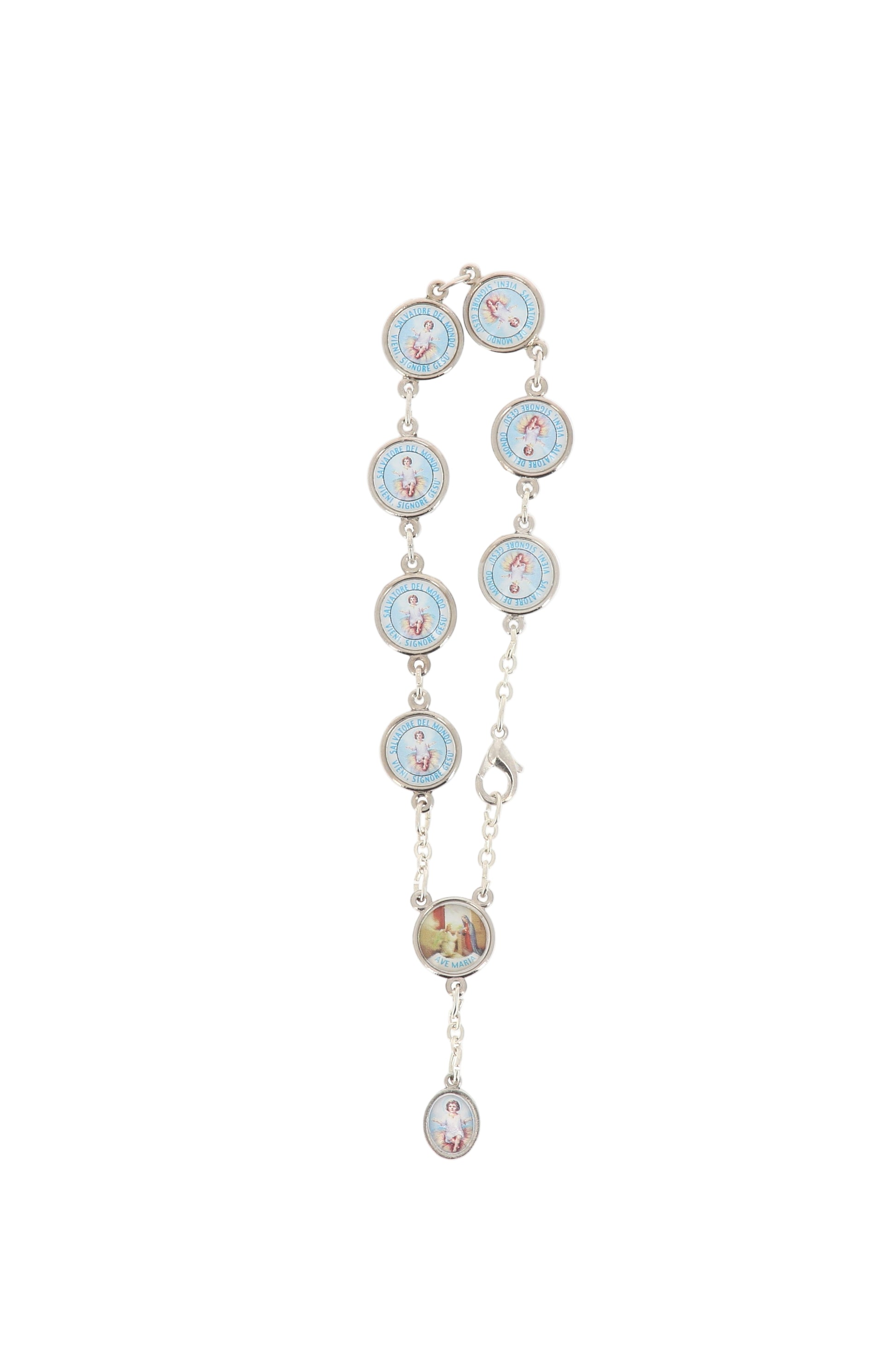 Bracciale di Gesu' Bambino con moschettone